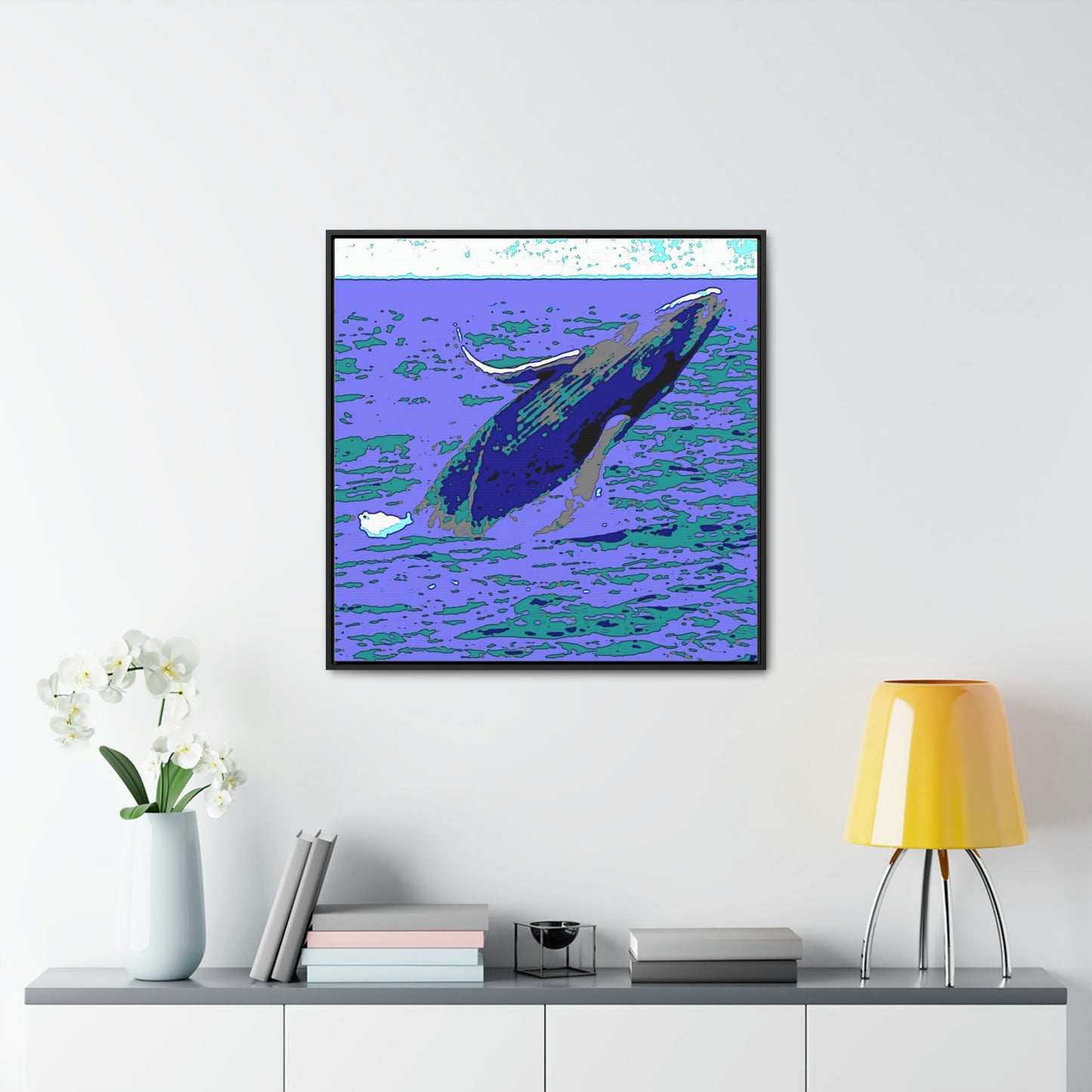 Gallery Canvas Wraps, Square Frame ... Baby Humpback Breaching ... Maui, HI: April 2022 ... "Family Archives: KPH" ... Original Works ...