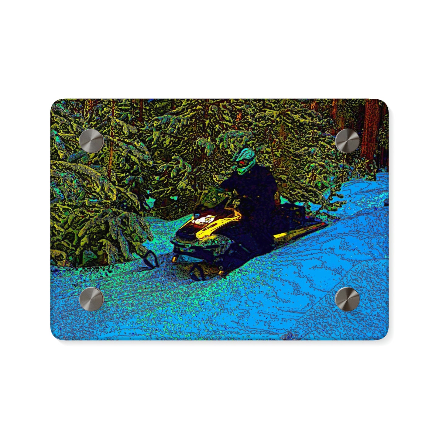 Acrylic Wall Art Panels ... Yep ... "Another Day ... Riding Through The Wilderness ... " ... February 2023 ... Original Works ...