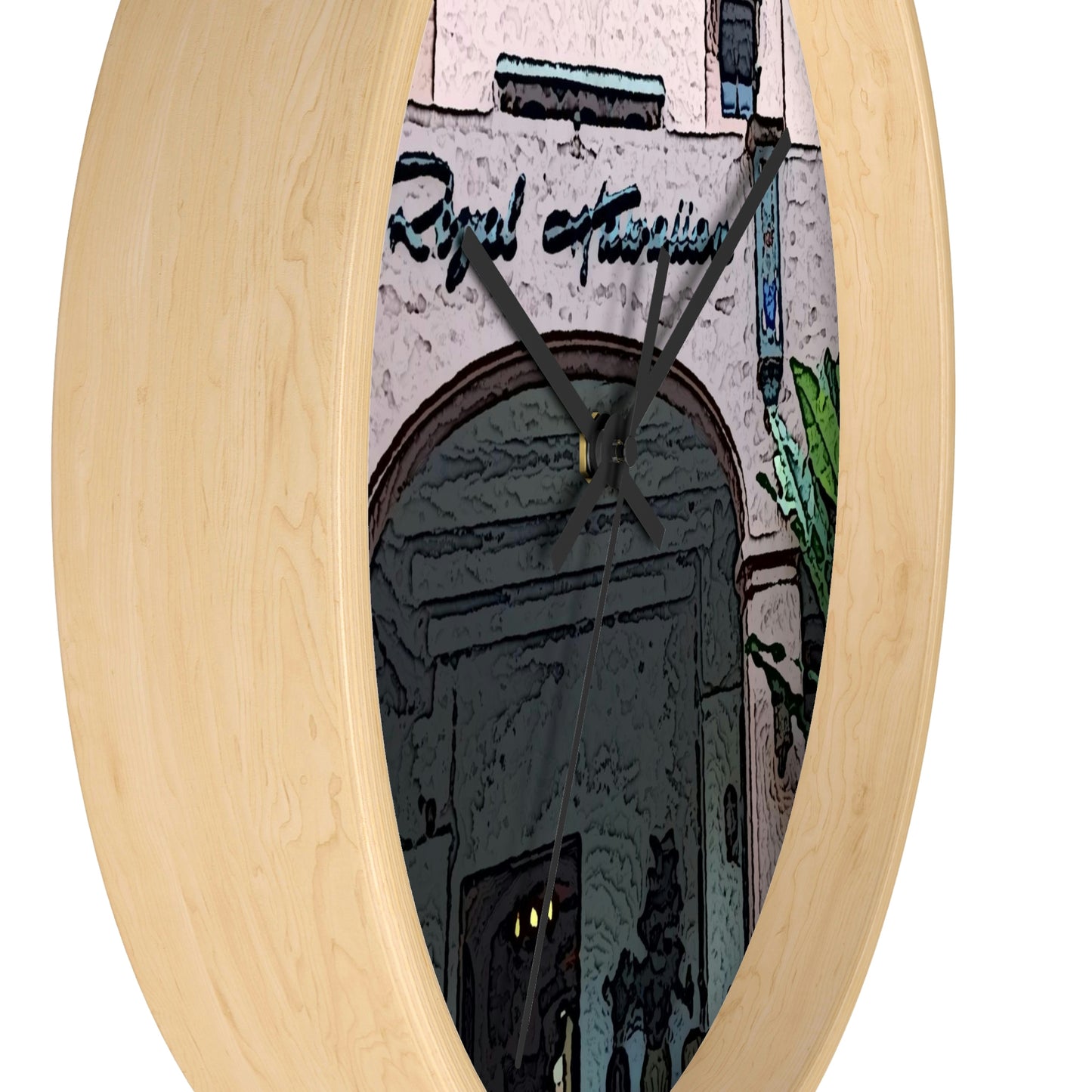 Wall clock ...  "La Grande Entree" At: 'The Pink Palace' ... The Royal Hawai'ian ... Honolulu, HI ... '27Oct2014' ... Original Works ...