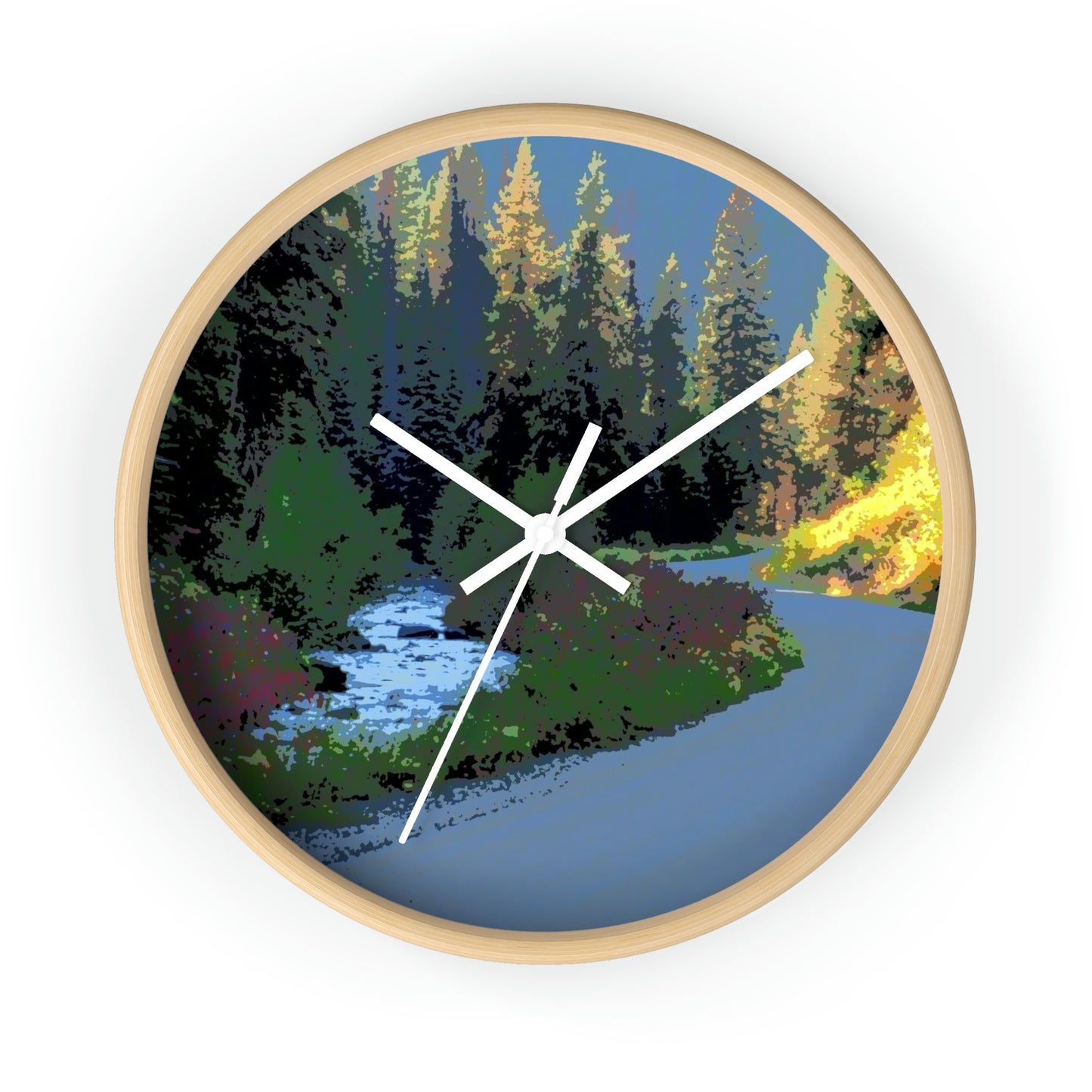 Wall clock ... The Road ... The River ... "Which Paralles The Curvilinear Nature Of-The-Other?" ... Red River, Idaho
