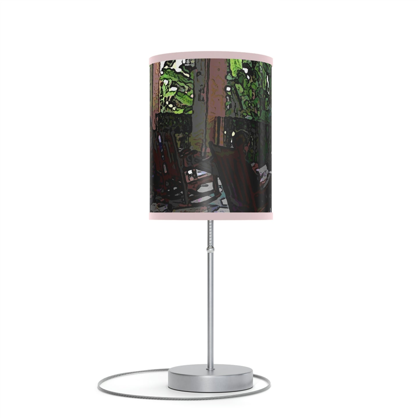 Lamp on a Stand, US|CA plug ...Lanai & Rocking Chairs At: 'The Pink Palace' ... The Royal Hawai'ian ... Honolulu, HI ... '27Oct2014' ... Original Works ...