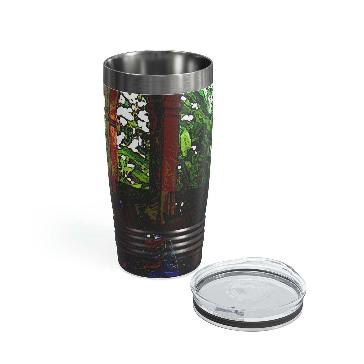Ringneck Tumbler, 20oz ... Lanai & Rocking Chairs At: 'The Pink Palace' ... The Royal Hawai'ian ... Honolulu, HI ... '27Oct2014' ... Original Works ...
