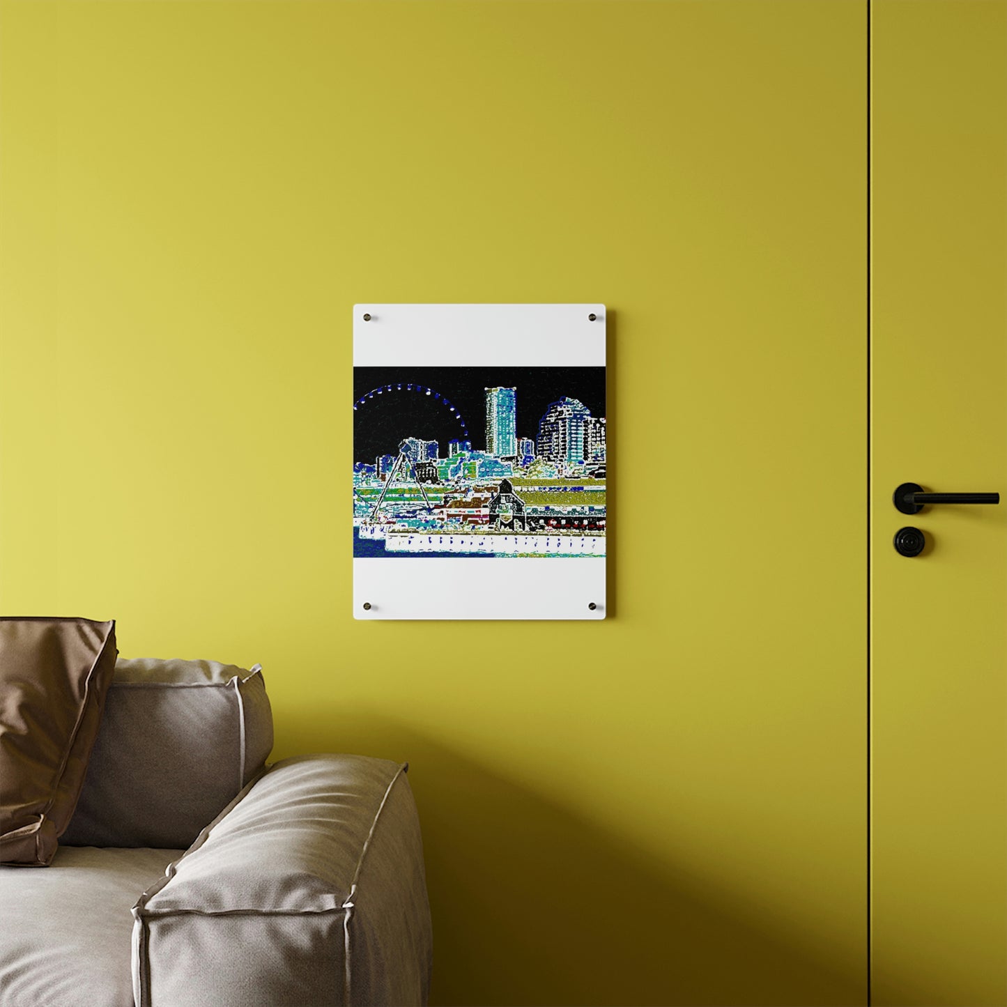 Acrylic Wall Art Panels ... That Classic Wheel ... 'Seattle's Wheel' ... & An Old Classic Waterside Vendors ...  'Family Archives' ... Original Works ...