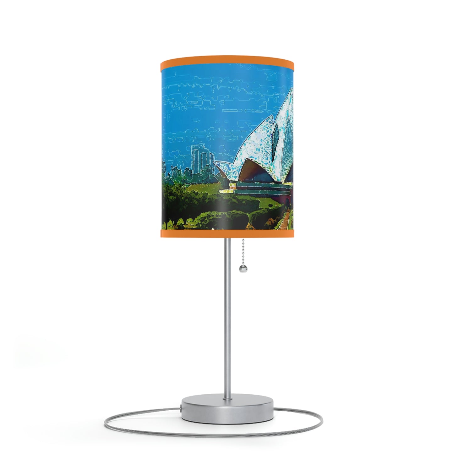 Lamp on a Stand, US|CA plug ... 'Bahai'i House-Of-Worship' ... "Lotus Temple: Delhi, India, 2008" ... Original Works ...