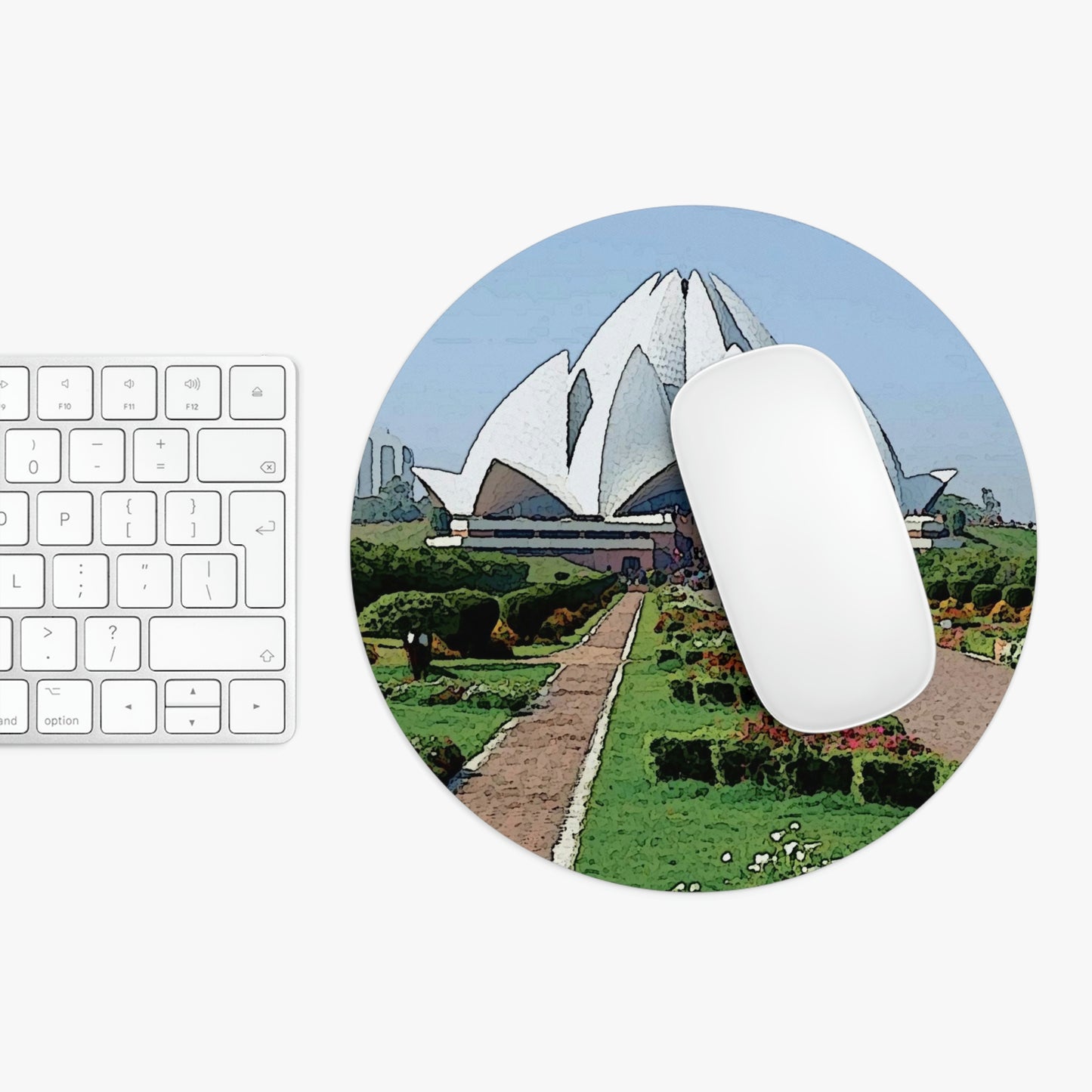 Mouse Pad ... 'Bahai'i House-Of-Worship' ... "Lotus Temple: Delhi, India, 2008" ... Original Works ...
