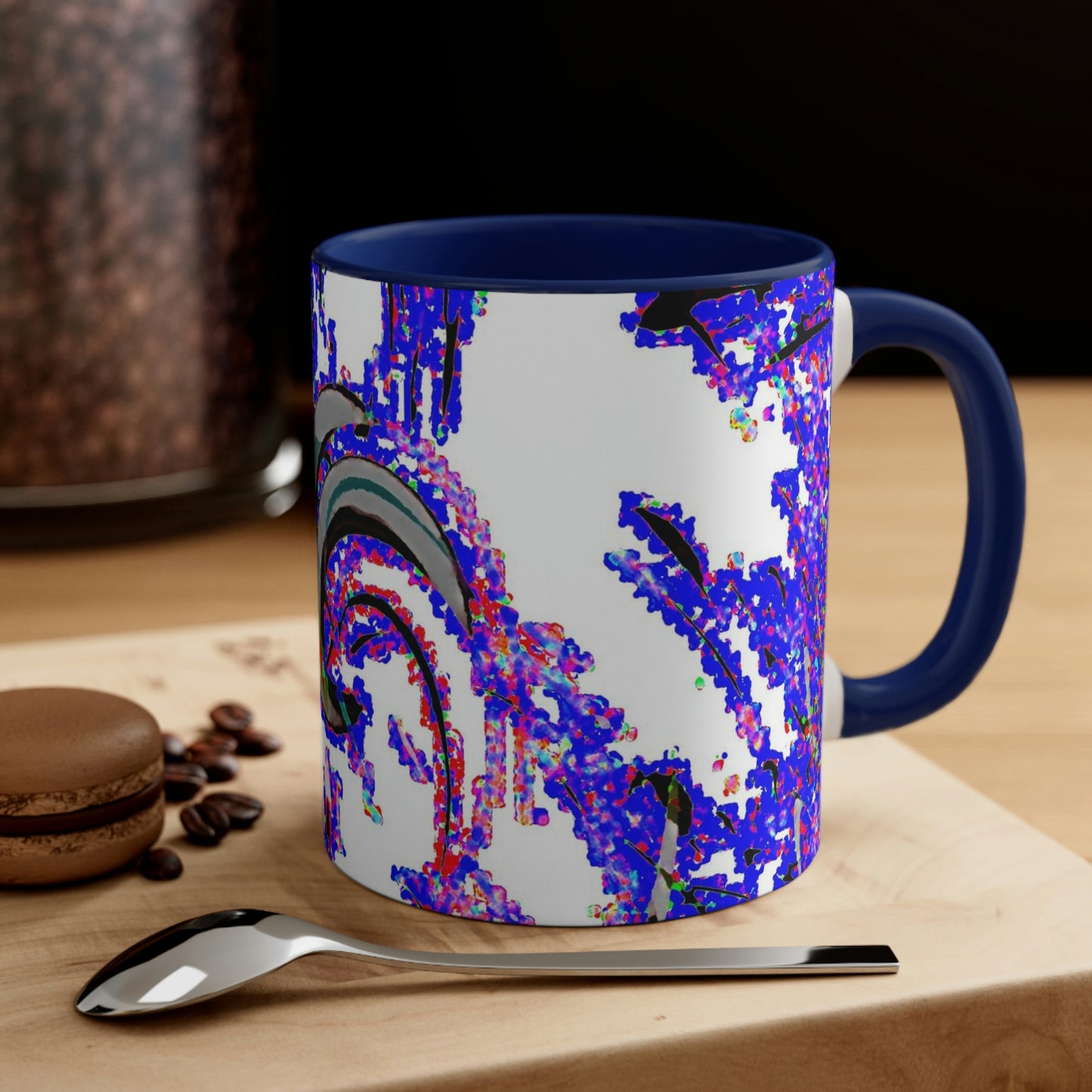 Accent Coffee Mug, 11oz ... "Waning Moon" ... Central Idaho ... October 2022 ... Rendering Time: 22 Hours ... Original Works ...