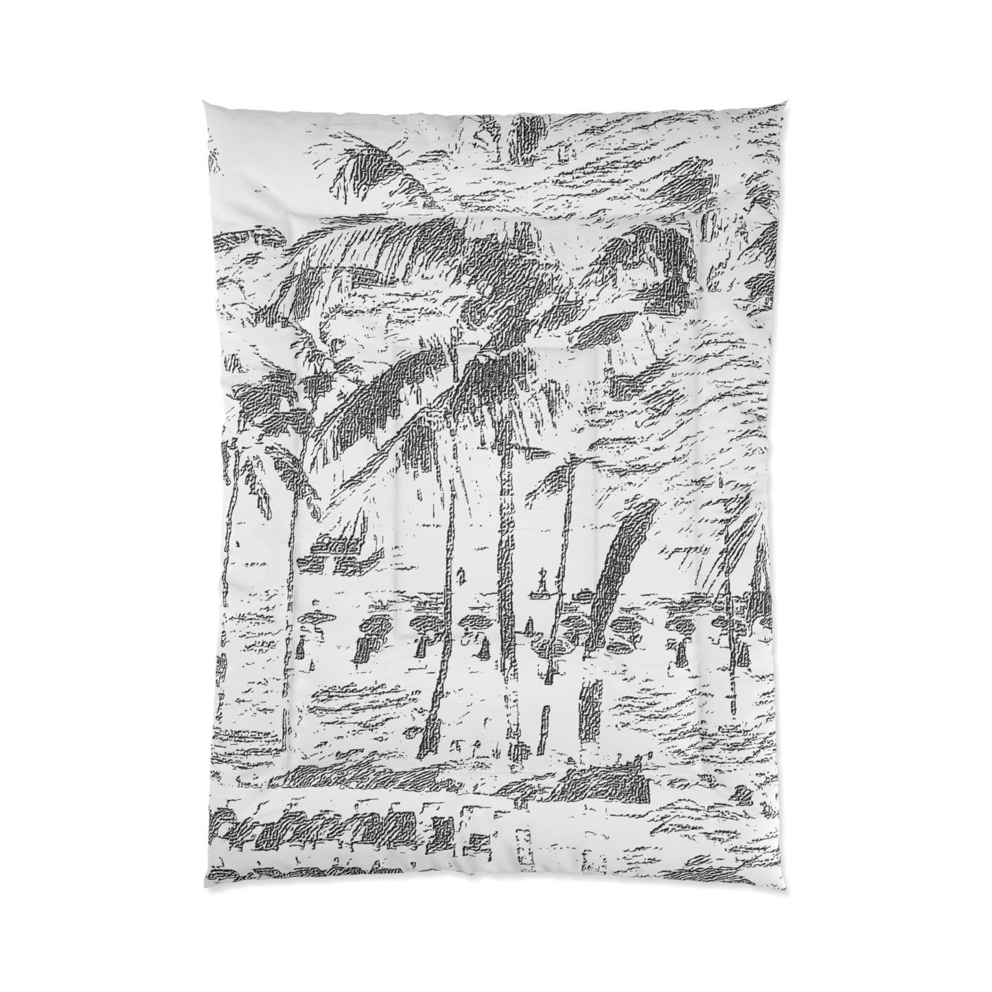 Comforter ... "The Royal Hawai'ian: Waikiki Beach_Beach" ... Honolulu, HI ... October 2014 (Halloween) ... Original Works ...