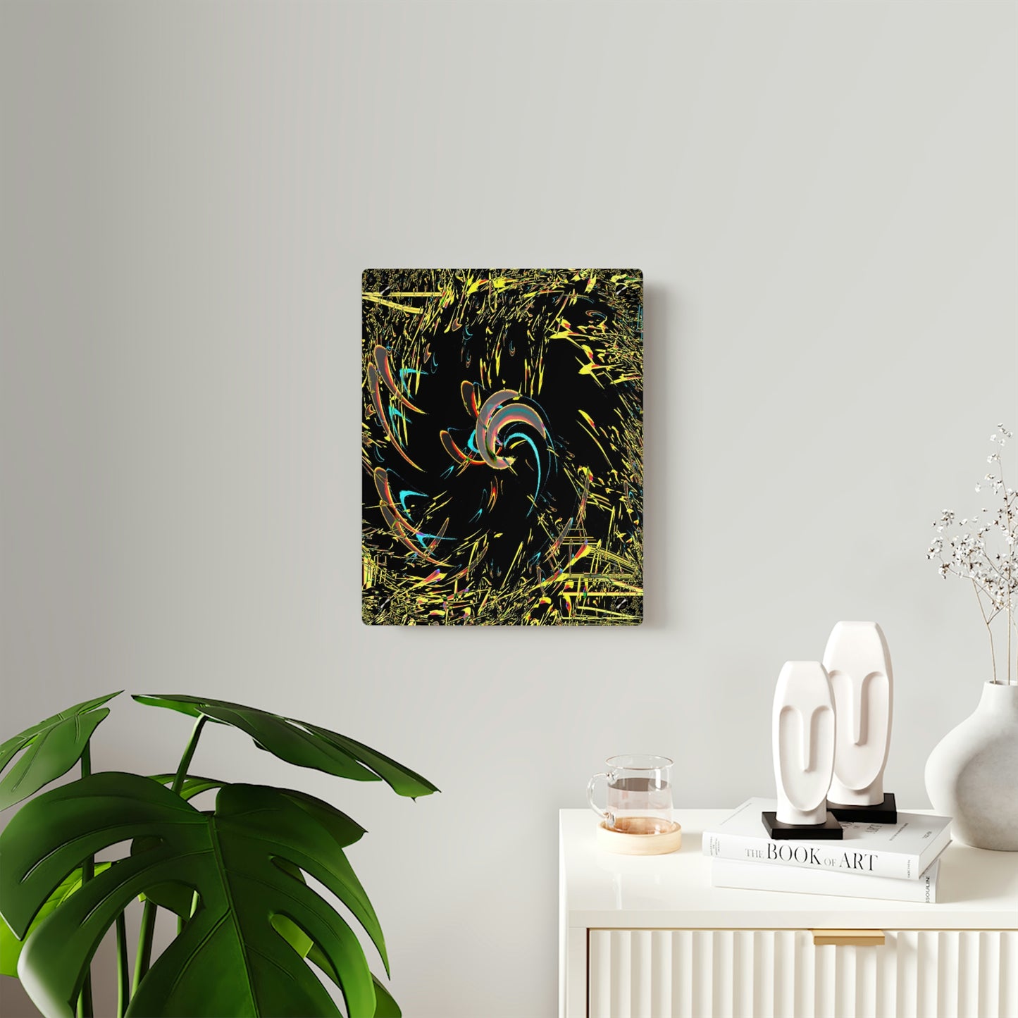 Acrylic Wall Art Panels ... "Waning Moon" ... Central Idaho ... October 2022 ... Rendering Time: 22 Hours ... Original Works ...
