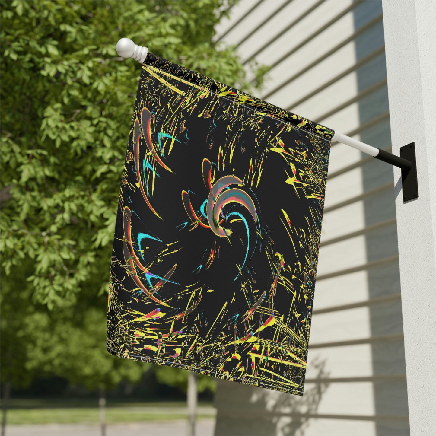Garden & House Banner ..."Waning Moon" ... Central Idaho ... October 2022 ... Rendering Time: 22 Hours ... Original Works ...