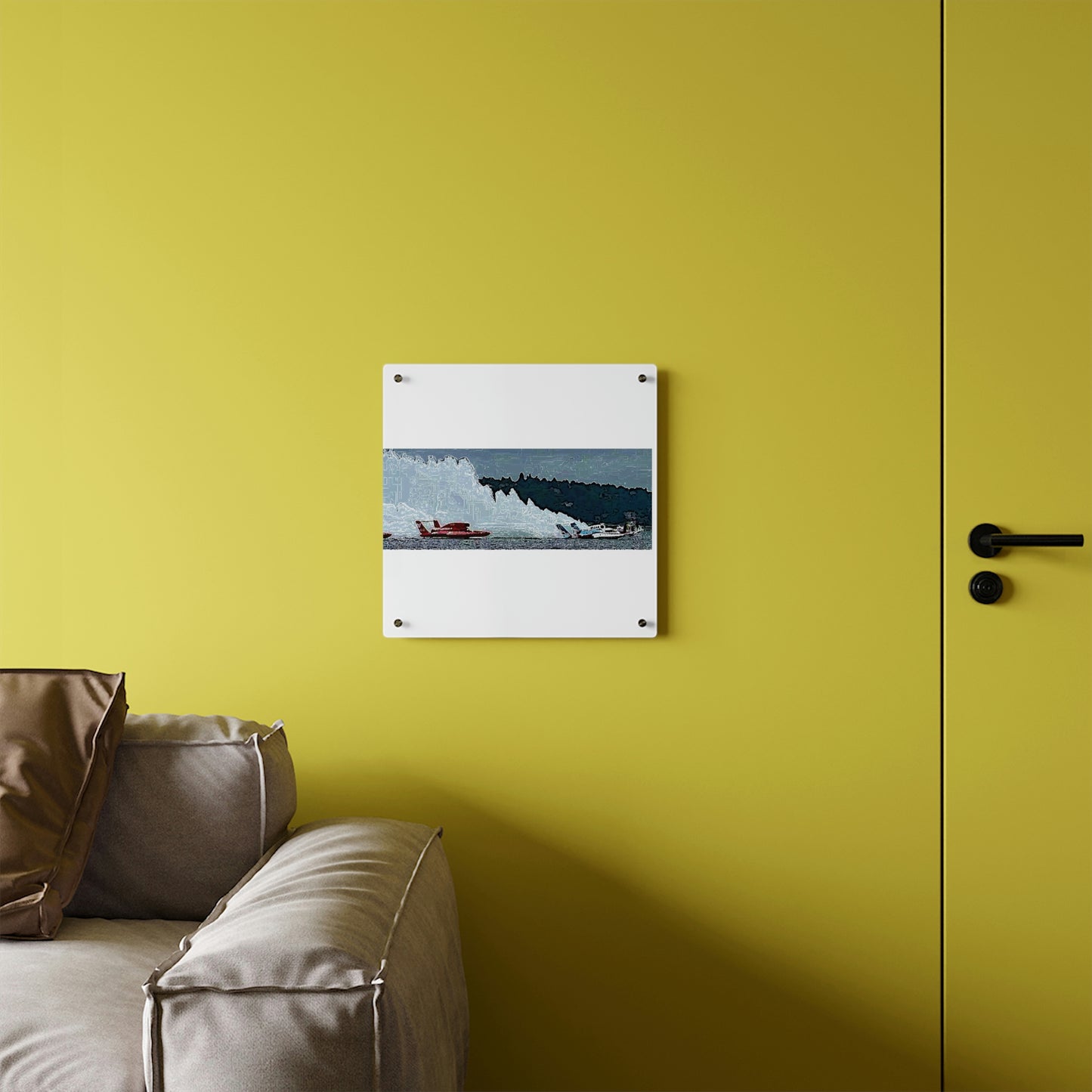 Acrylic Wall Art Panels ... Seattle Columbia Cup On Lake Washington ... "Dave Wilcox Heads For The Win" ... Associate Gift-Photo ... Original Works ...