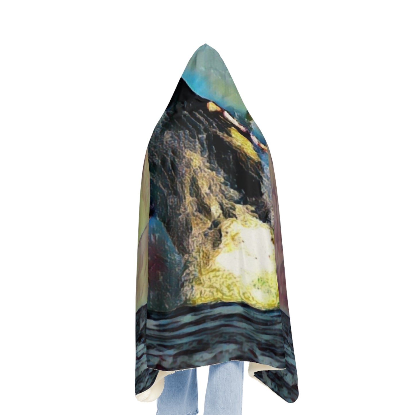Snuggle Blanket ... An Extraordinary Humpback Breach ... 'With Explosive Energy' ... Family Archives (KPH) ... Circa: 21st Century. Maui, HI ... Original Works ...