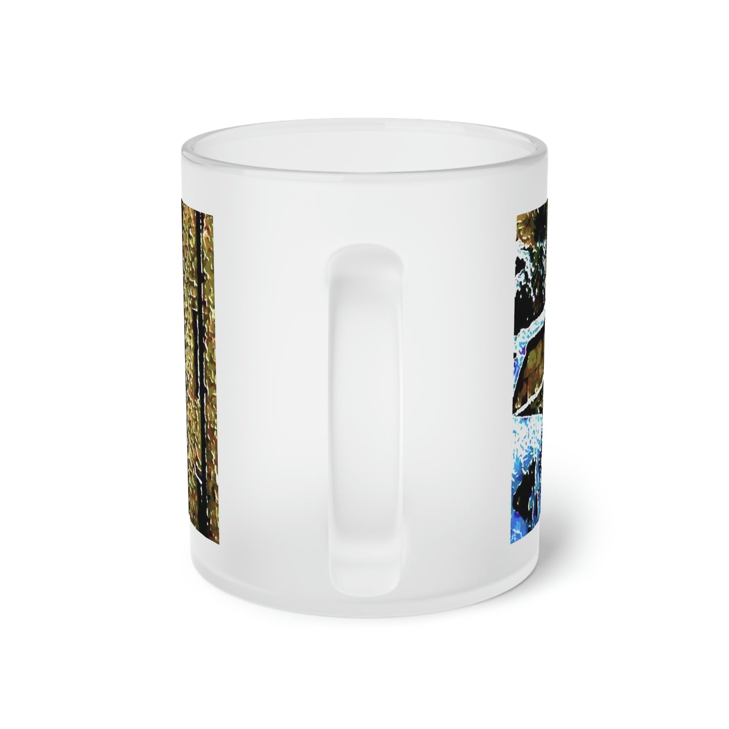Frosted Glass Mug ...  Walikng The Streets & Alleys ... 'Strolling The Canals ... '  ... Original Works  ...