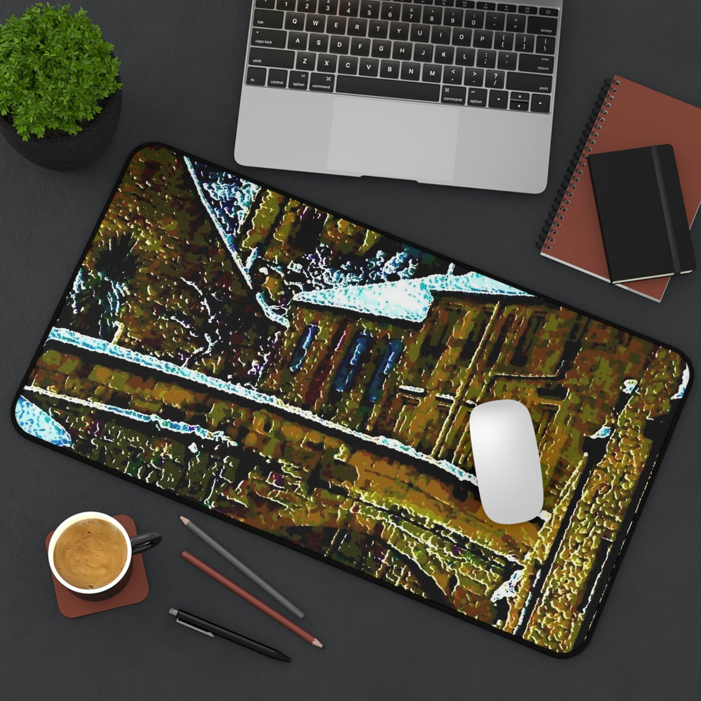 Desk Mat ... Walikng The Streets & Alleys ... 'Strolling The Canals ... '  ... Original Works  ...