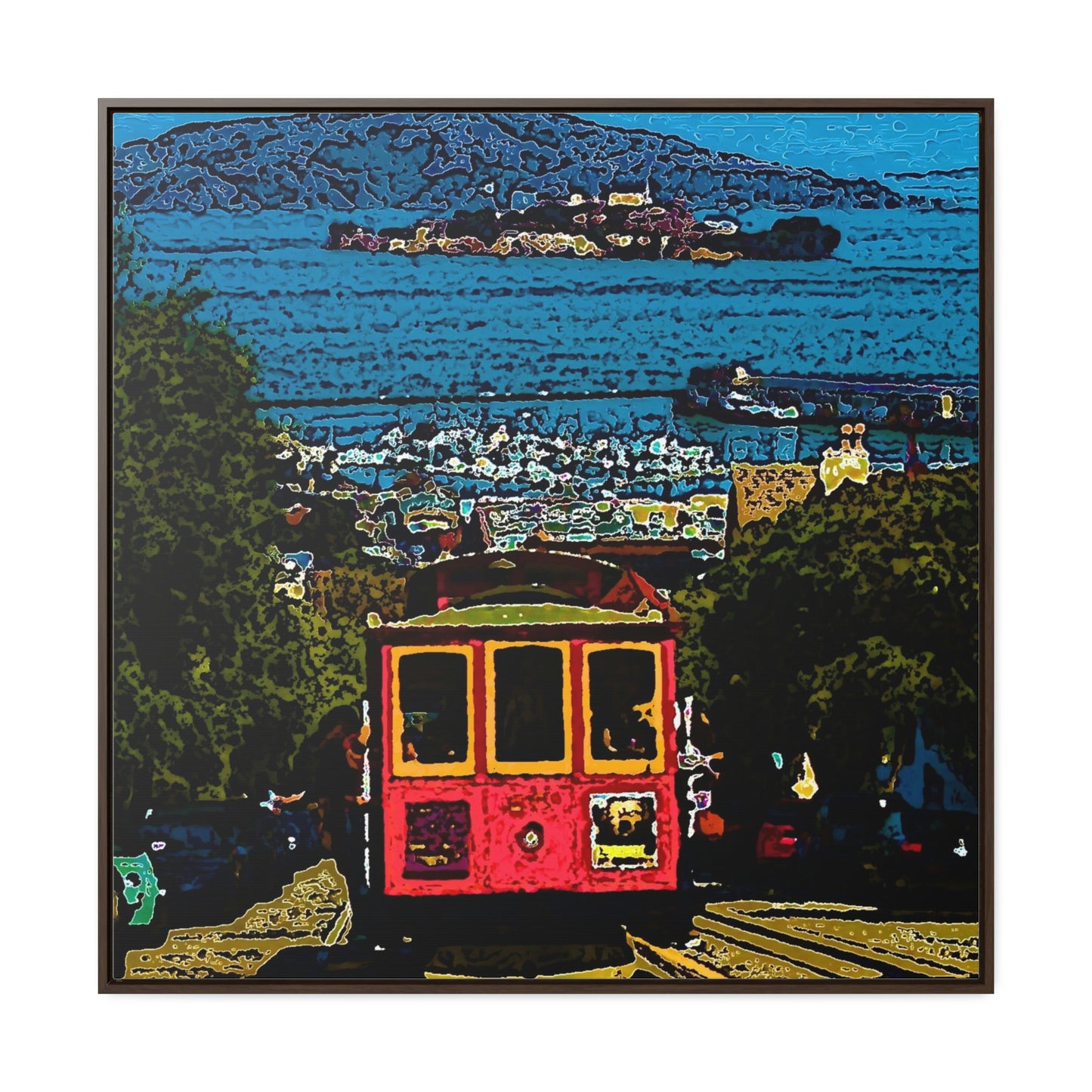 Gallery Canvas Wraps, Square Frame ... San Francisco ... 'A Rice-A-Roni-A-San Francisco Treat' ... "A Cable Car Classic" ... Family Archives: 1973 ... Original Works ...