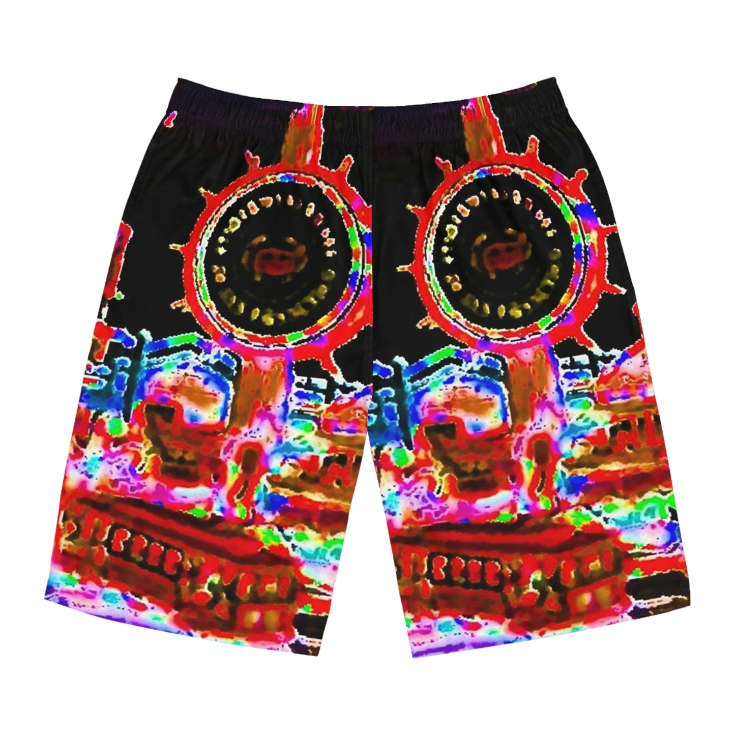 Men's Board Shorts (AOP) ... "No.9 Fishermen's Grotto - Fishermen's Wharf, SF, California" ... Family Archives: 1970's ... Original Works ...