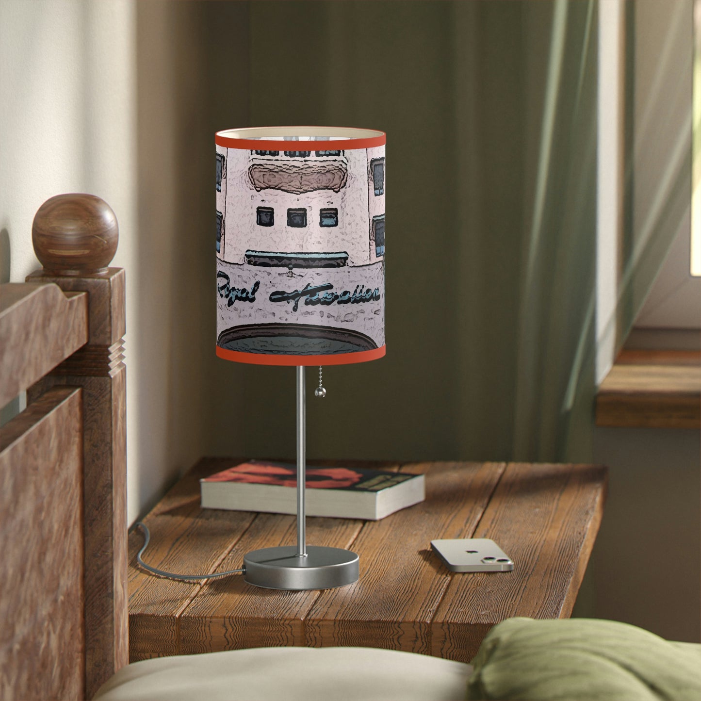 Lamp on a Stand, US|CA plug ...  "La Grande Entree" At: 'The Pink Palace' ... The Royal Hawai'ian ... Honolulu, HI ... '27Oct2014' ... Original Works ...