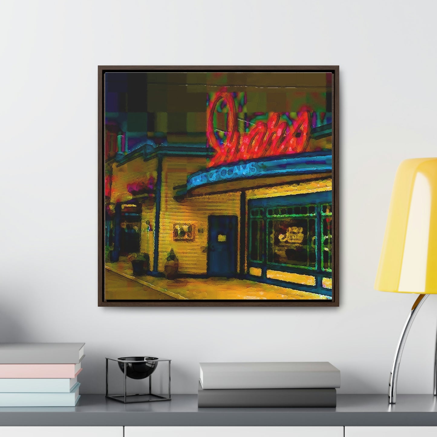 Gallery Canvas Wraps, Square Frame ...  In-A-Hurry & Stressed? ... Remember: Keep "Clam" ... Clam_Happy ...  'Ivars: Seattle Waterfront' ... Personal Archives ... Original Works ...