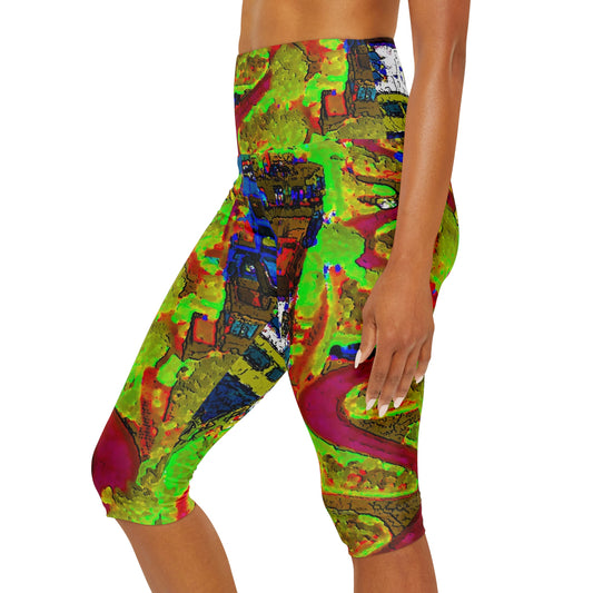 Yoga Capri Leggings ... A Crazy Street ... 'Eight Winding Curve-Switchbacks' ... "Lombard Street, San Francisco, CA' ... Family Archives: 1970's ... Original Works ...