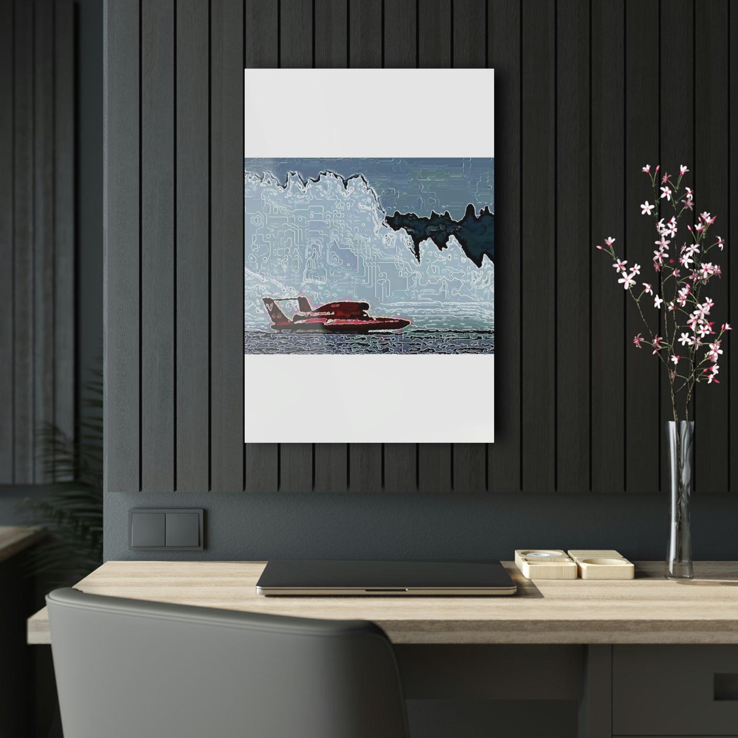 Acrylic Prints ... Seattle Columbia Cup On Lake Washington ... "Dave Wilcox Heads For The Win" ... Associate Gift-Photo ... Original Works ...