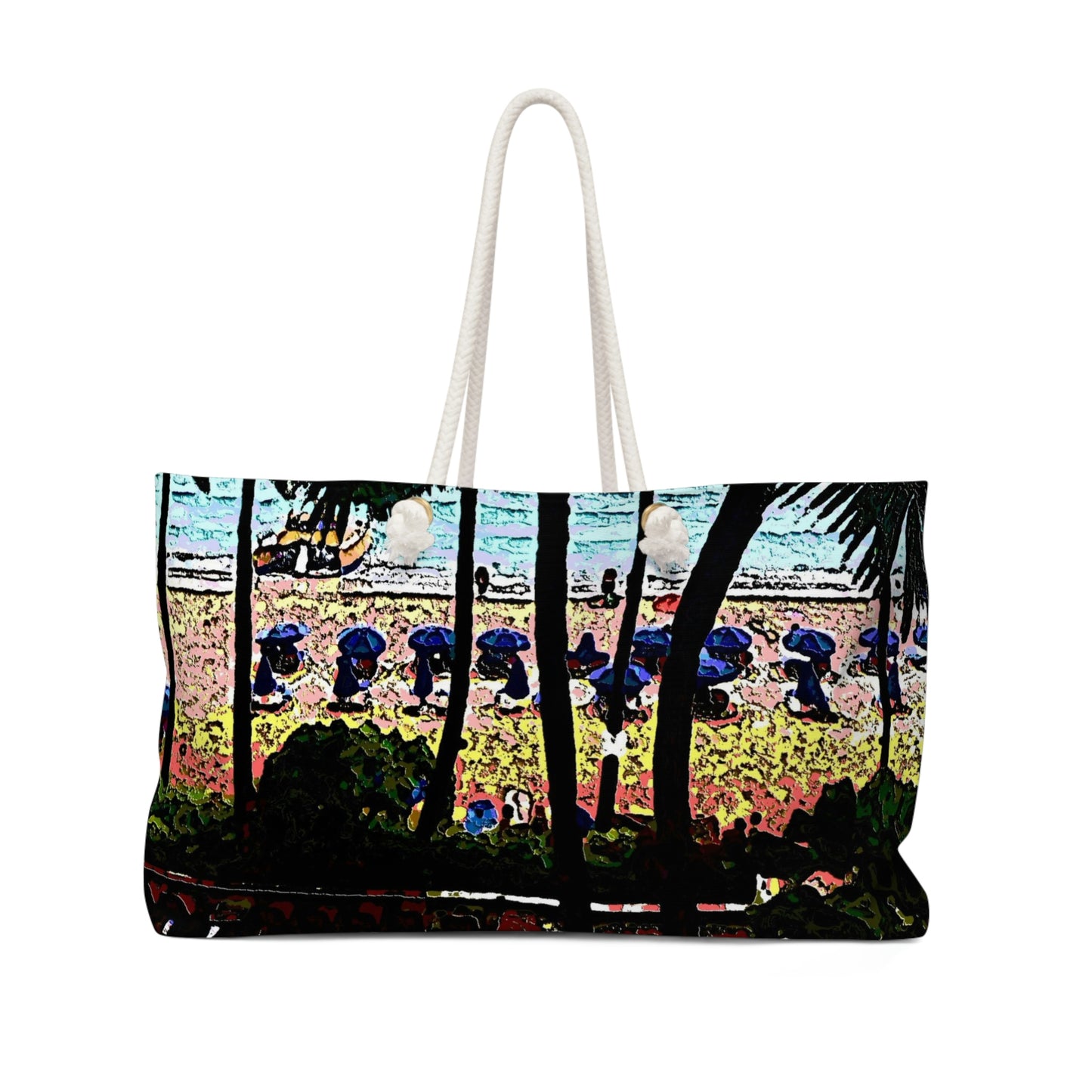 Weekender Bag ... "A Beautiful Beach Amongst The Palms" ... The Outrigger Waikiki, Honolulu, Oahu ... Original Works ...