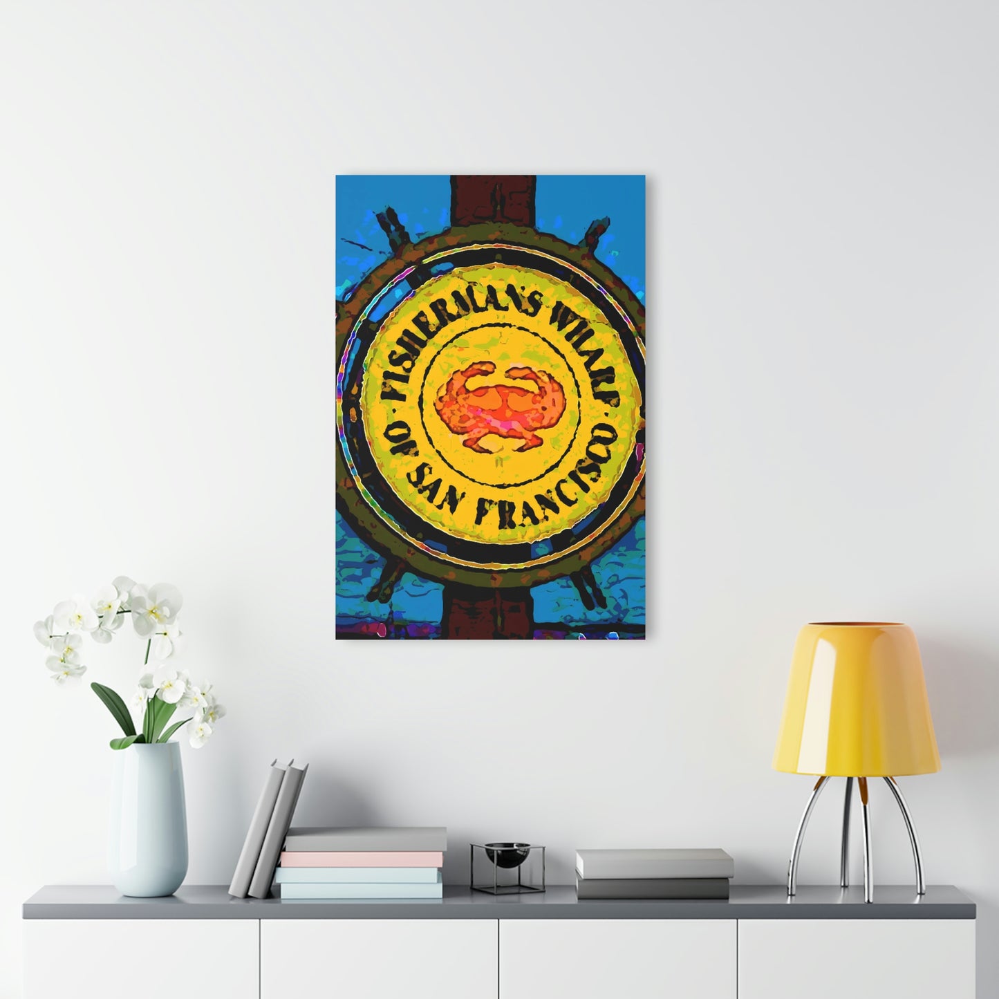 Acrylic Prints (French Cleat Hanging) ...  "No.9 Fishermen's Grotto - Fishermen's Wharf, SF, California" ... Family Archives: 1970's ... Original Works ...