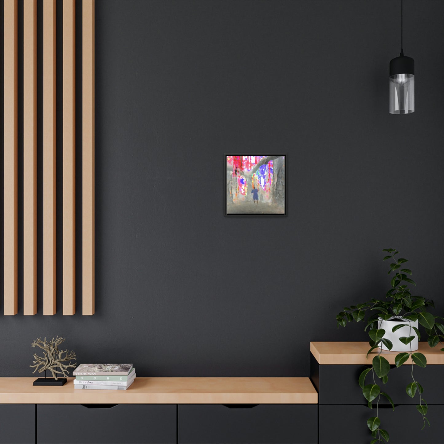Gallery Canvas Wraps, Square Frame ... 'More' ... Jesuit Philosophy ... "In The Polynesian Banyans ..."