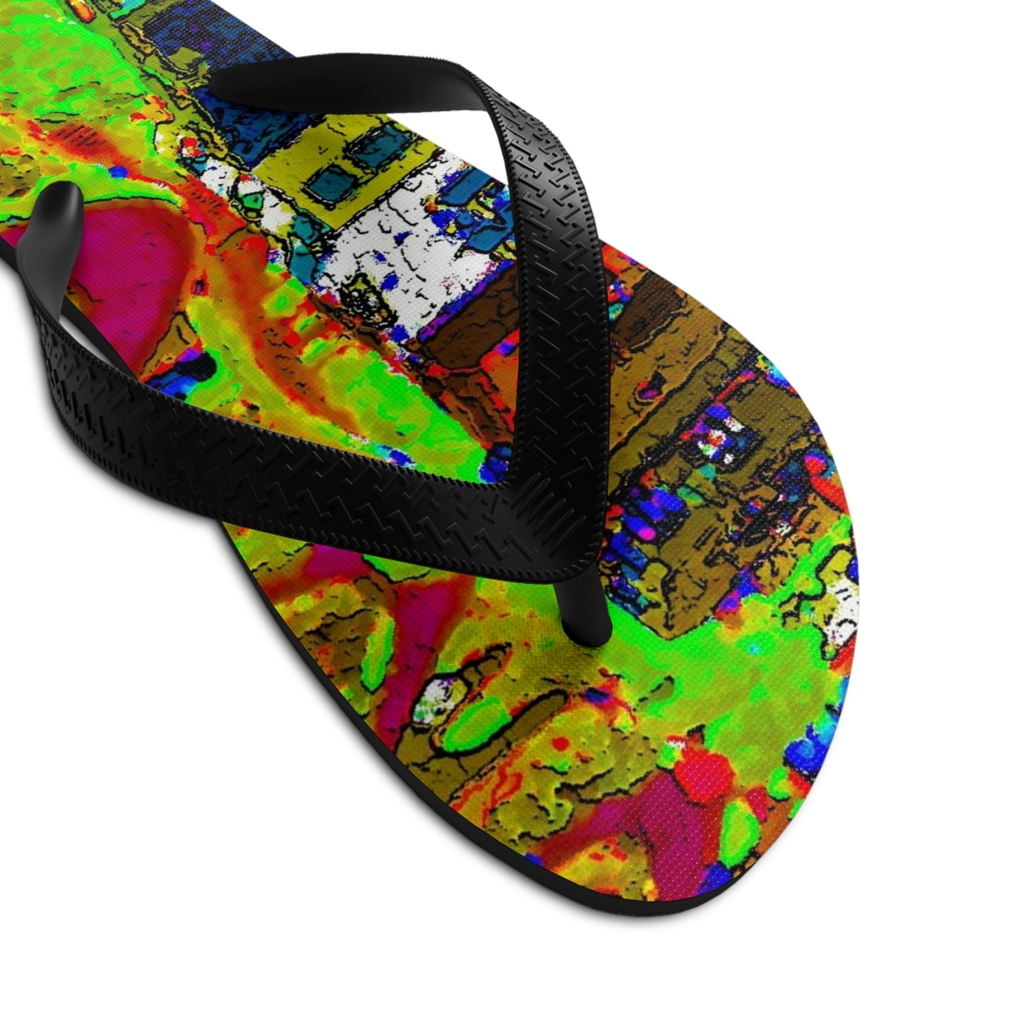 Unisex Flip-Flops ... A Crazy Street ... 'Eight Winding Curve-Switchbacks' ... "Lombard Street, San Francisco, CA' ... Family Archives: 1970's ... Original Works ...
