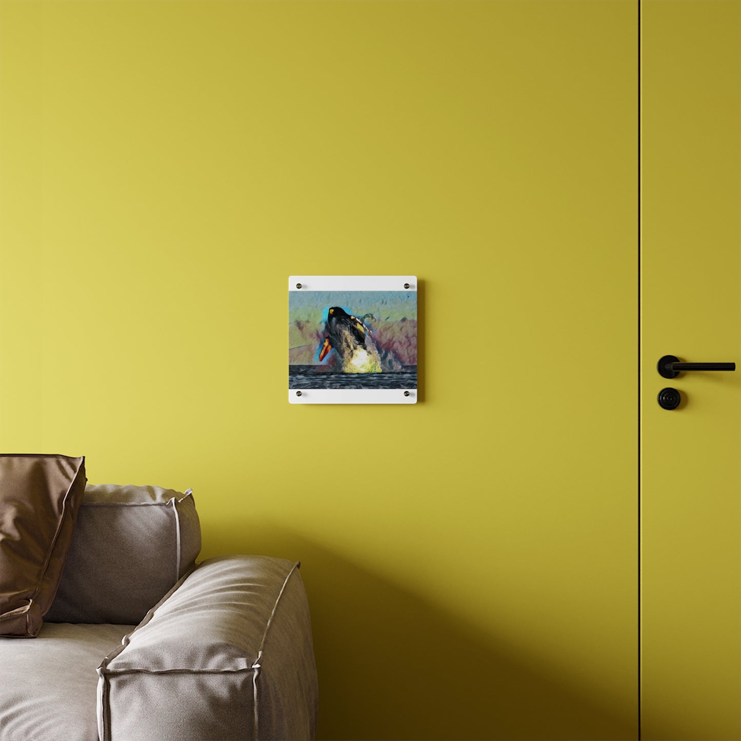 Acrylic Wall Art Panels ... An Extraordinary Humpback Breach ... 'With Explosive Energy' ... Family Archives (KPH) ... Circa: 21st Century. Maui, HI ... Original Works ...