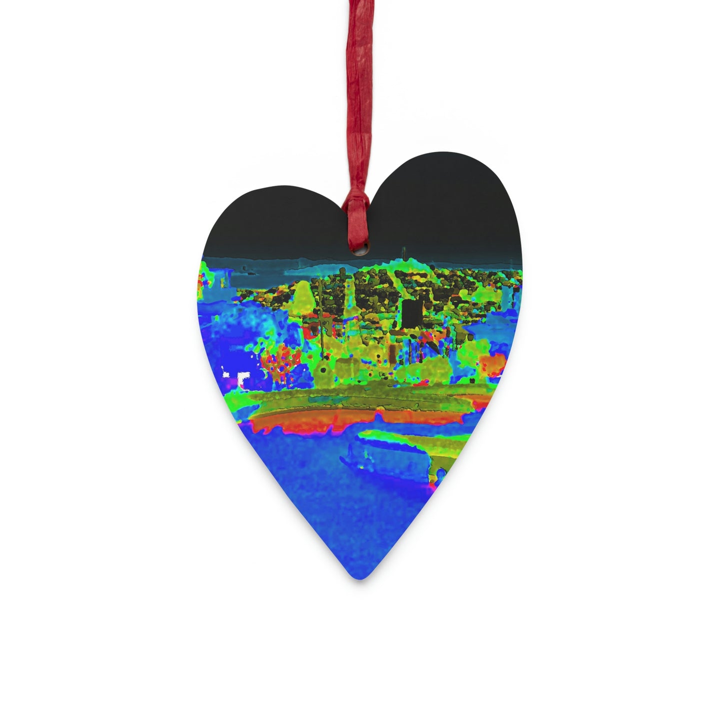 Wooden Ornaments ... "Lombard Street San Francisco, CA, USA" ... Family Archives 1970's ... Original Works ...