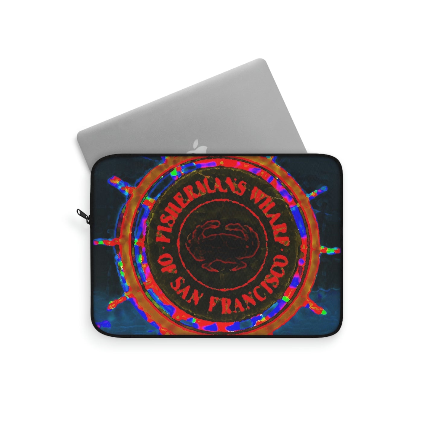 Laptop Sleeve ...  "No.9 Fishermen's Grotto - Fishermen's Wharf, SF, California" ... Family Archives: 1970's ... Original Works ...