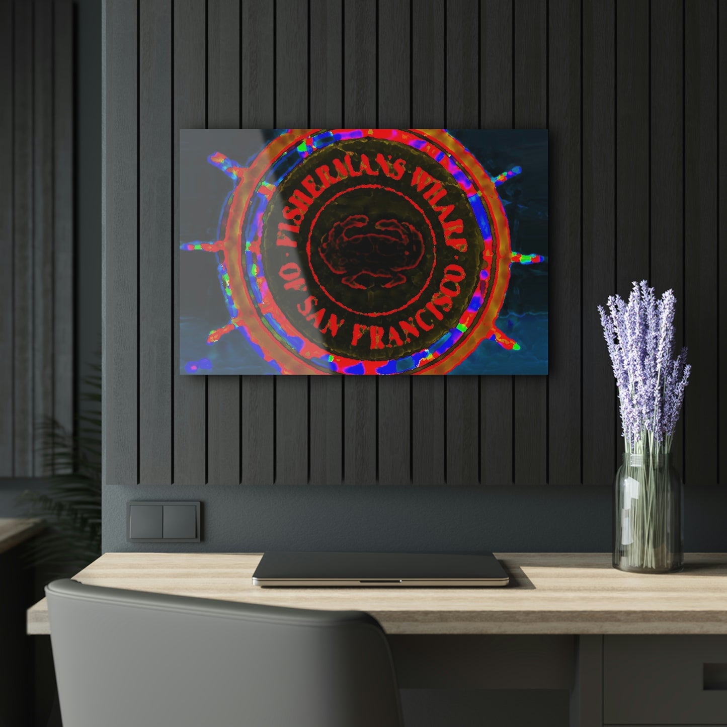 Acrylic Prints (French Cleat Hanging)  ... "No.9 Fishermen's Grotto - Fishermen's Wharf, SF, California" ... Family Archives: 1970's ... Original Works ...