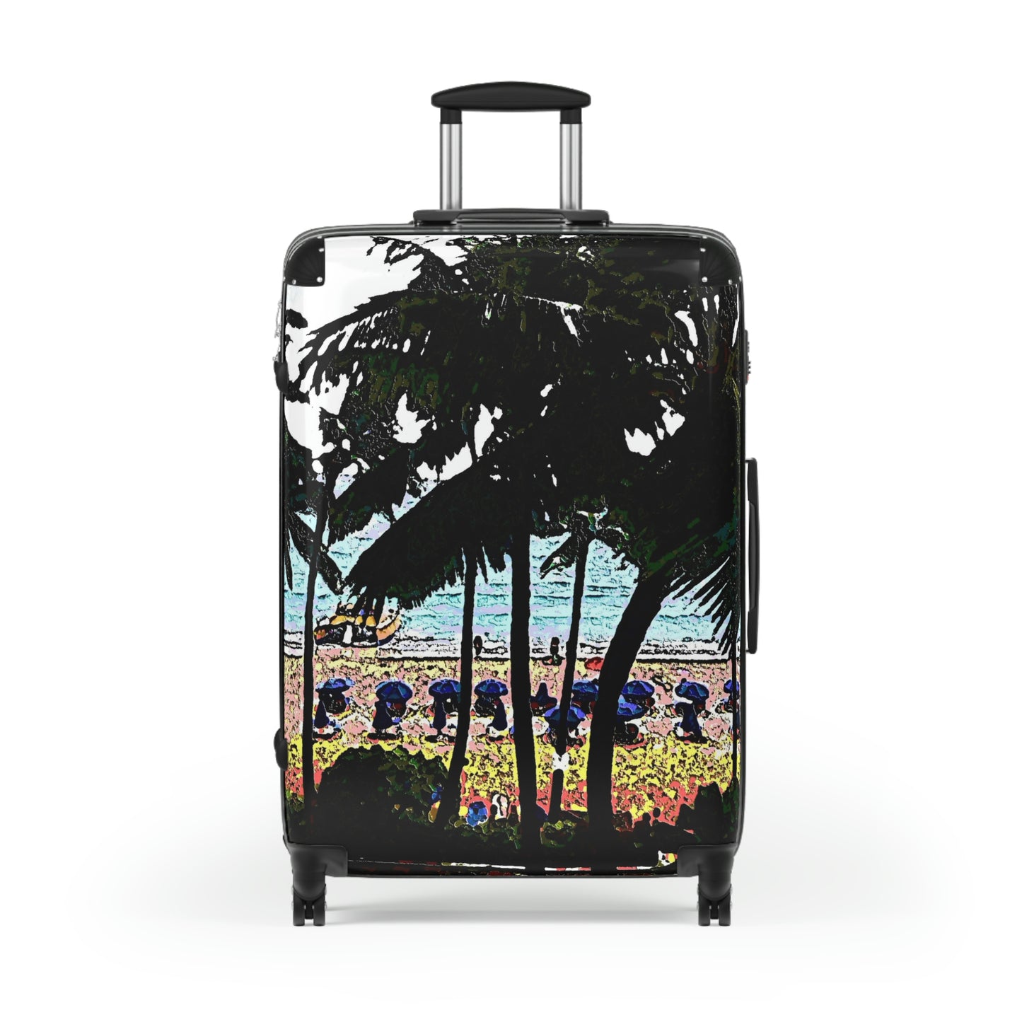 Suitcases ... "A Beautiful Beach Amongst The Palms" ... The Outrigger Waikiki, Honolulu, Oahu ... Original Works ...