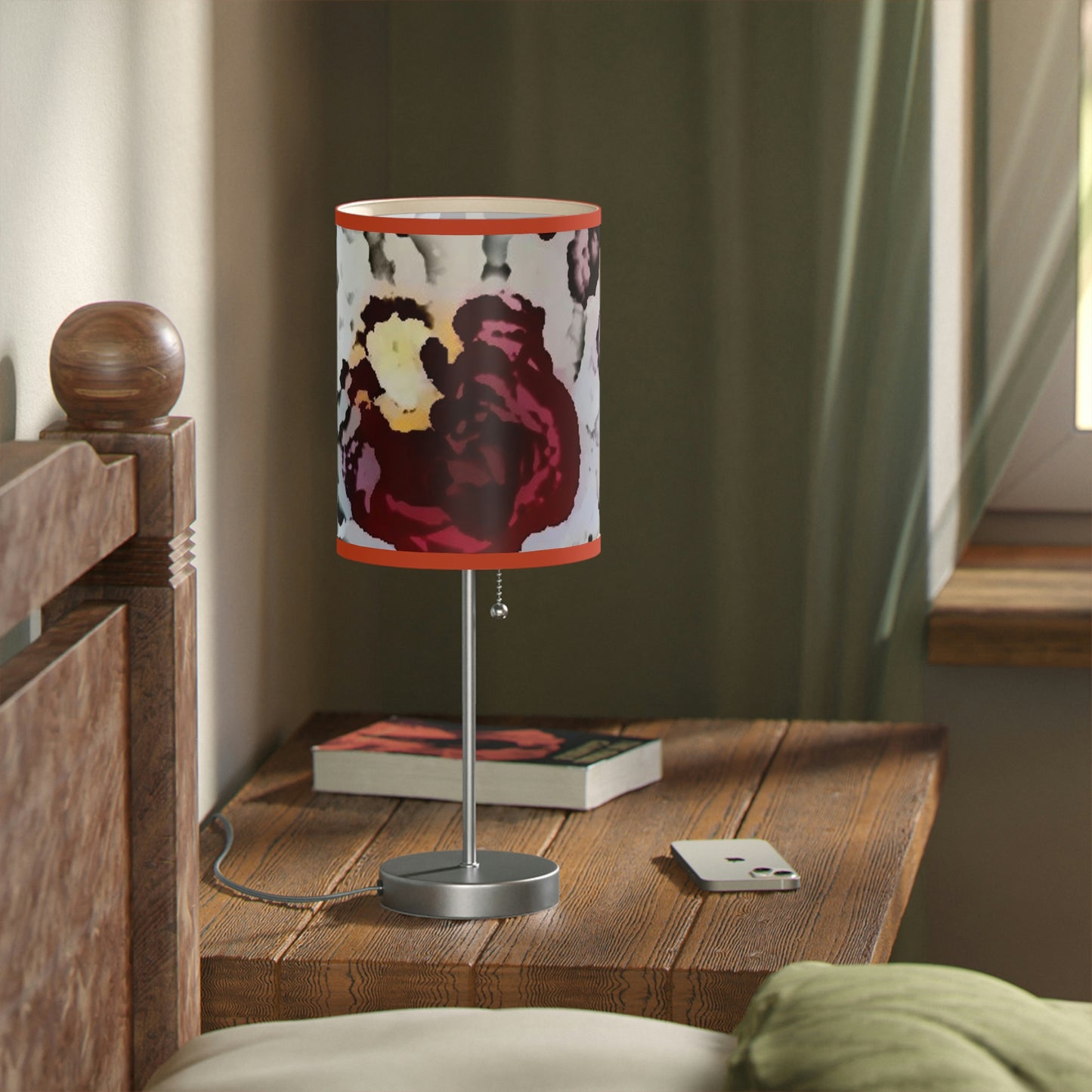 Lamp on a Stand, US|CA plug ... "A Friendly Flower" ... Pointsettia 'Pointing' ... Original Works ... (Supplied Photograph) ...