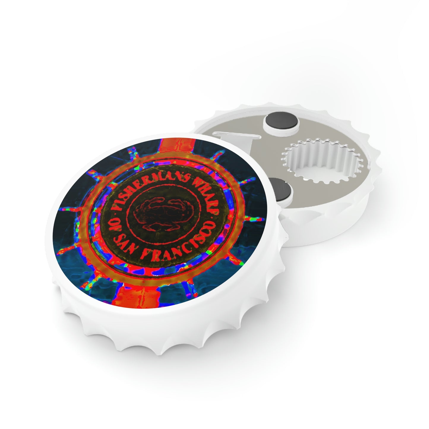Bottle Opener ... "No.9 Fishermen's Grotto - Fishermen's Wharf, SF, California" ... Family Archives: 1970's ... Original Works ...