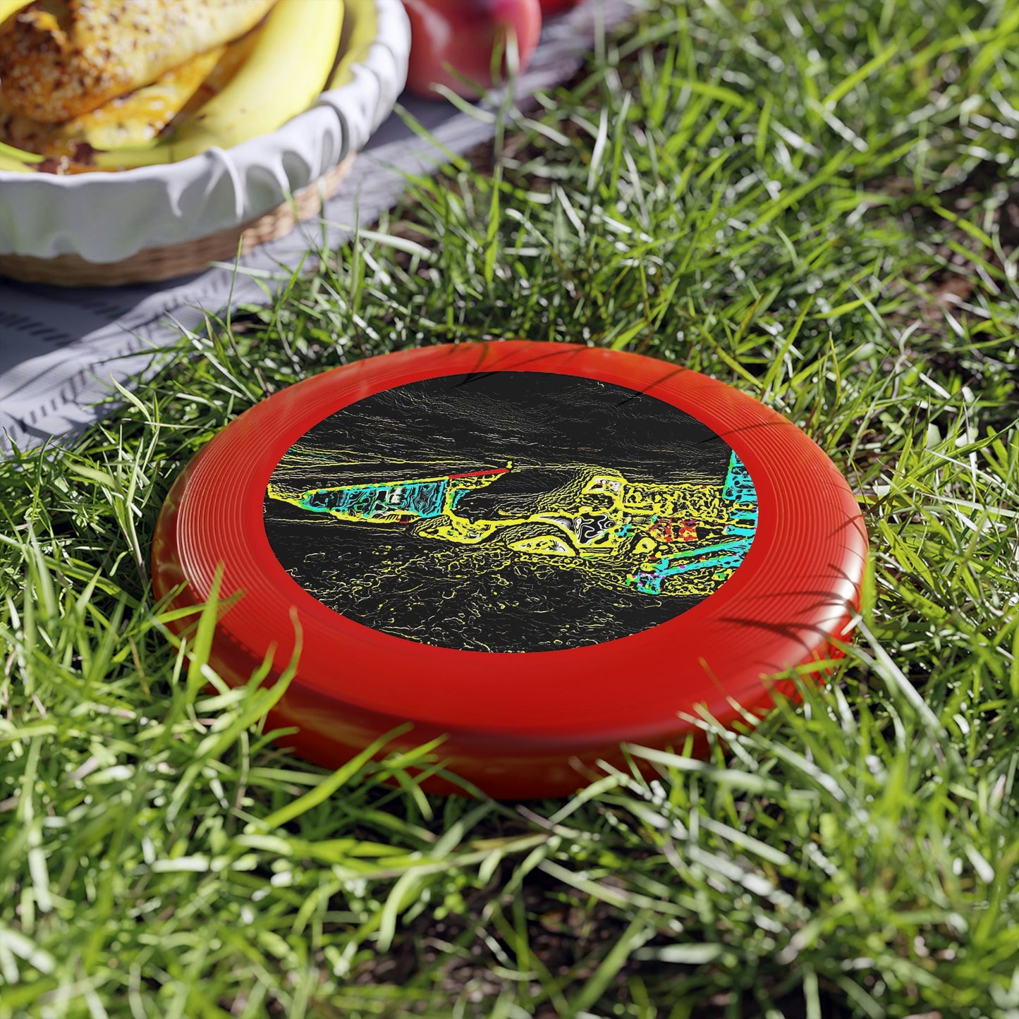 Wham-O Frisbee ... "Snow Vehicle In Snow Storm At-Rest" ... Circa 12Mar23 ... Central Idaho ... 18-Hours Rendering Time: Original Works ...