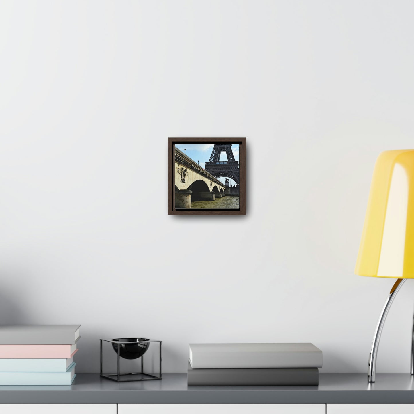 Gallery Canvas Wraps, Square Frame ...  Le Tour D'Eiffel ..."Along The Water" ... Barbara Joan Bonnell-Holt ... Le Voyage De Paris: 1972 ... Original Works ...