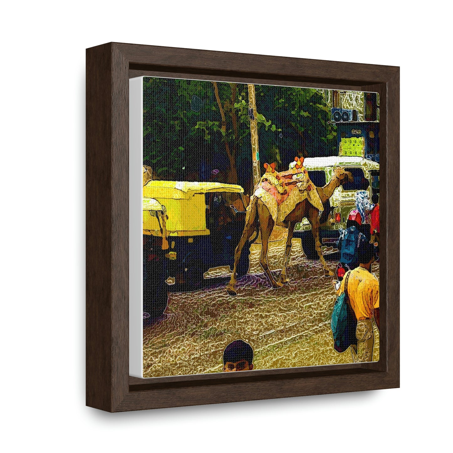Gallery Canvas Wraps, Square Frame ... "Truckin'-Up-To-Buffalo ... 'Oops - Wrong Country' ... Truckin'-Up-To-New Delll -'E' ... " ... (Delhi, India) ... 5July2007. Original Works ...