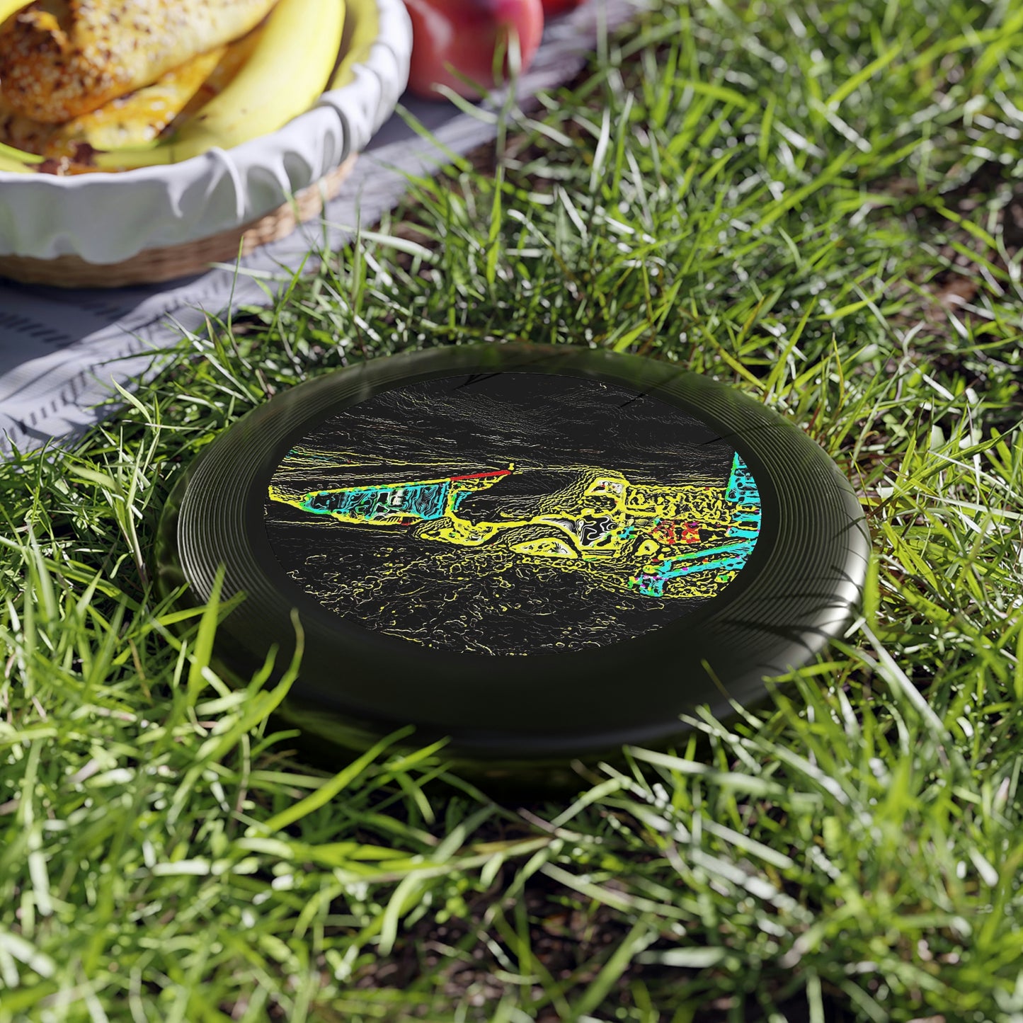 Wham-O Frisbee ... "Snow Vehicle In Snow Storm At-Rest" ... Circa 12Mar23 ... Central Idaho ... 18-Hours Rendering Time: Original Works ...
