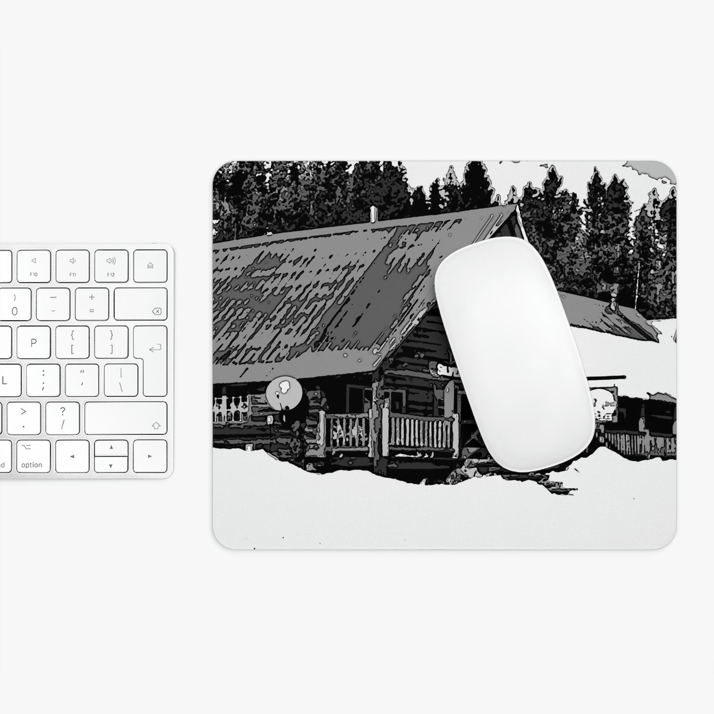 Mouse Pad ... A Beautiful Lodge & Back-Country Outfitter In A Mountain Town ... 'Dixie, Idaho, November 2022' ... Original Works ...
