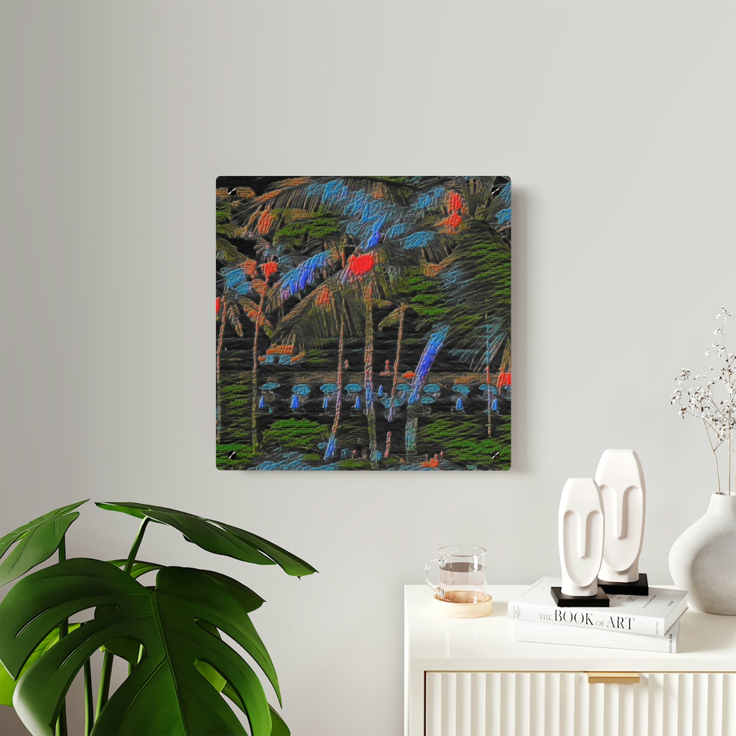 Acrylic Wall Art Panels ... "The Royal Hawai'ian: Waikiki Beach_Beach" ... Honolulu, HI ... Ocotber 2014 (Halloween) ... Original Works ...