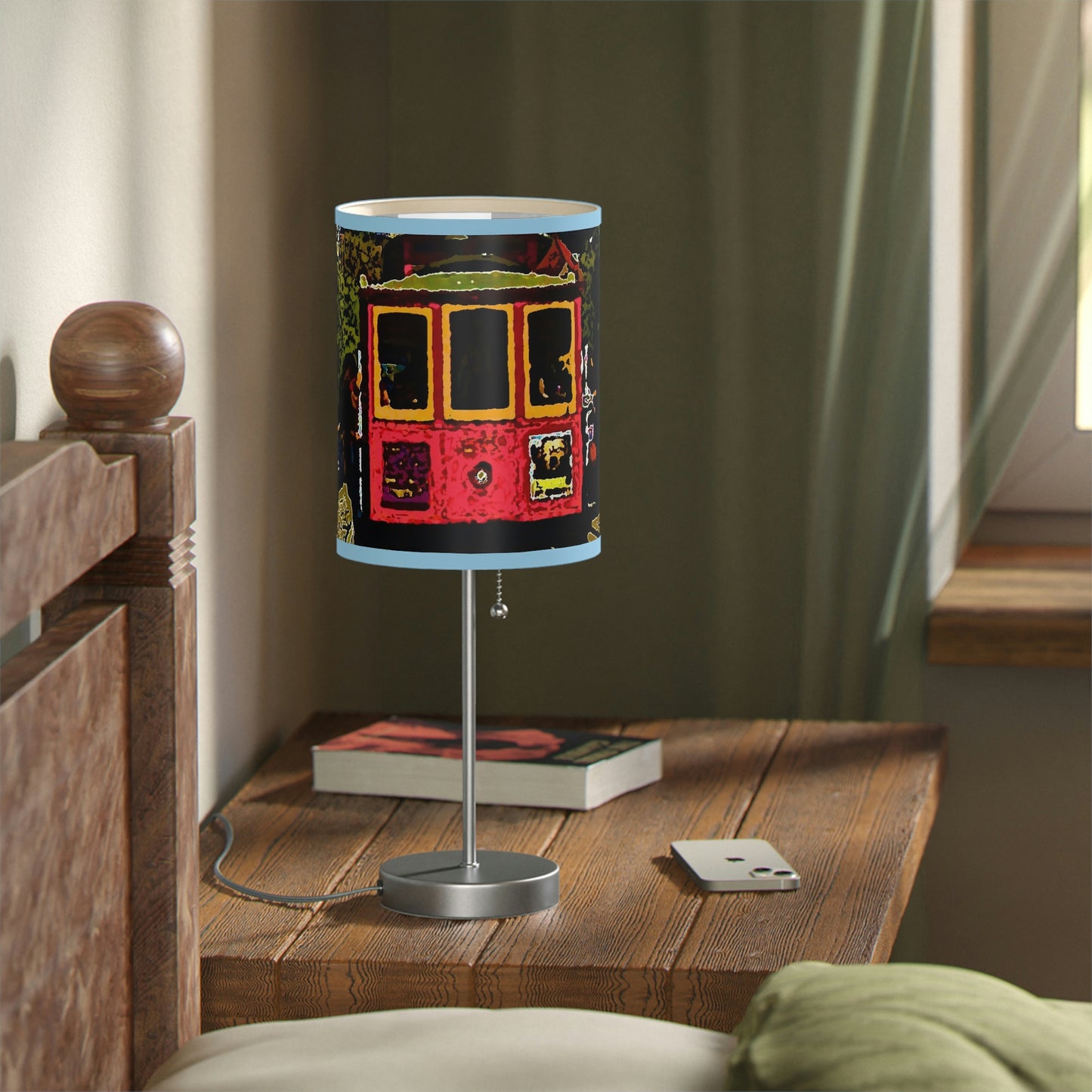 Lamp on a Stand, US|CA plug ... San Francisco ... 'A Rice-A-Roni-A-San Francisco Treat' ... "A Cable Car Classic" ... Family Archives: 1973 ... Original Works ...
