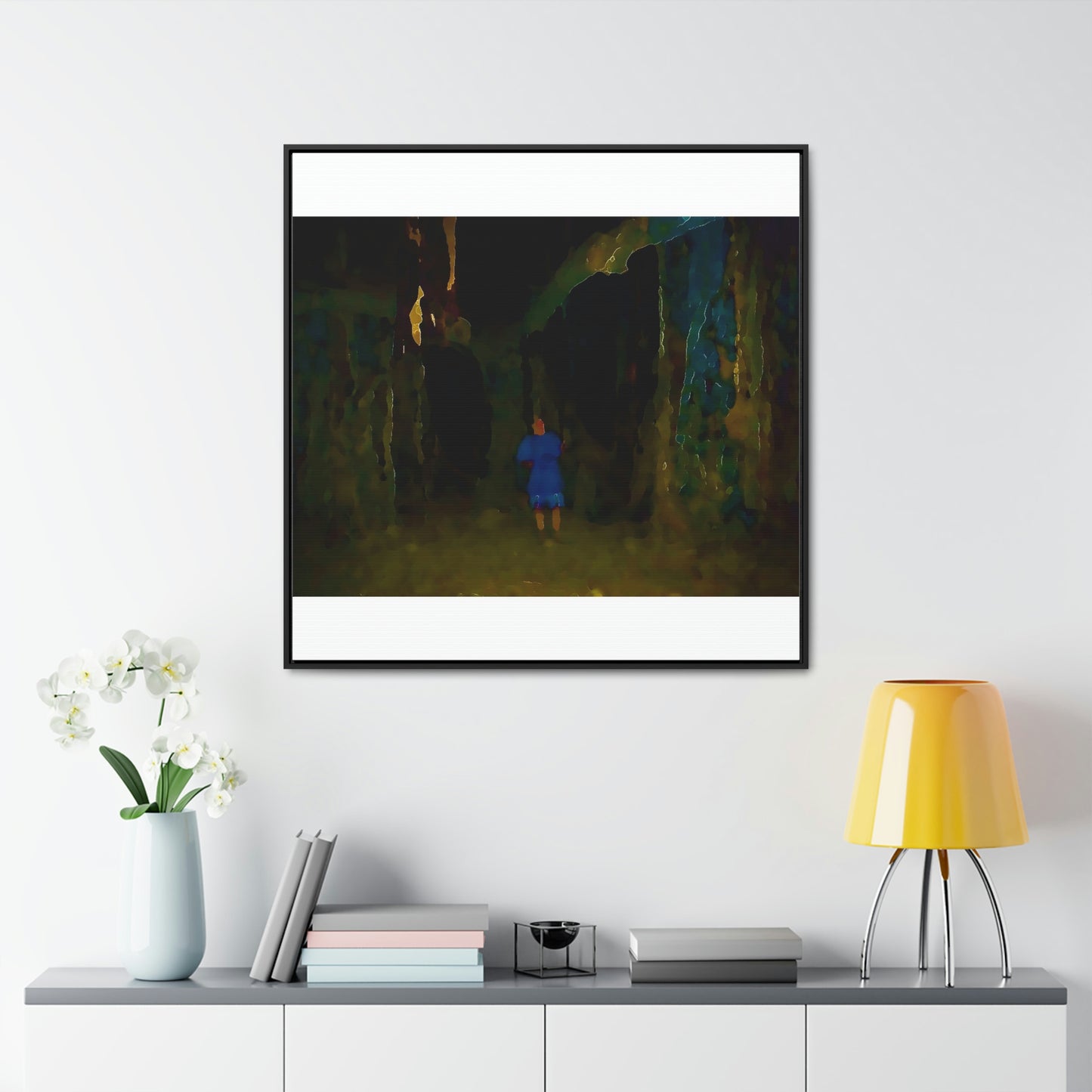 Gallery Canvas Wraps, Square Frame ... Jesuit Philosophy ... "In The Polynesian Banyans ..."