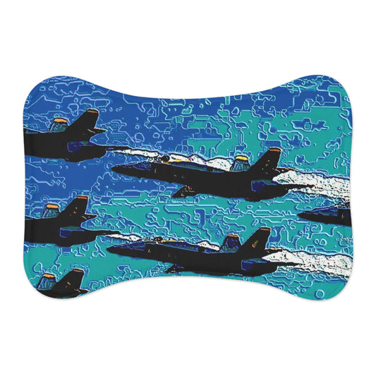 Pet Feeding Mats ... Seattle Seafair ..."Blue Angels Run Over Lake Washington" ... Circa Mid 1980's ... Dr FJ Holt ... Original Works ...