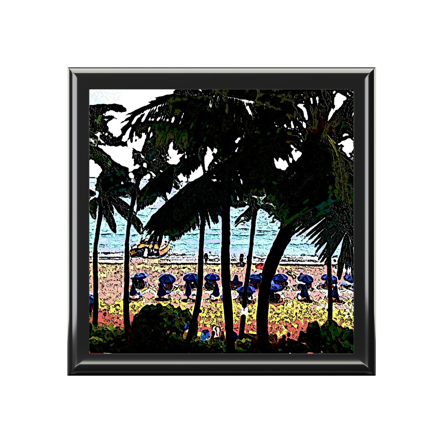 Jewelry Box ... "A Beautiful Beach Amongst The Palms" ... The Outrigger Waikiki, Honolulu, Oahu ... Original Works ...