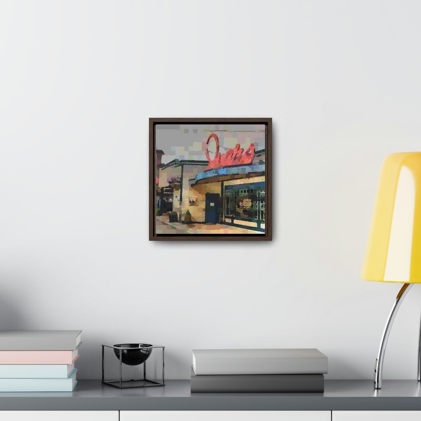 Gallery Canvas Wraps, Square Frame ...  In-A-Hurry & Stressed? ... Remember: Keep "Clam" ... Clam_Happy ...  'Ivars: Seattle Waterfront' ... Personal Archives ... Original Works ...