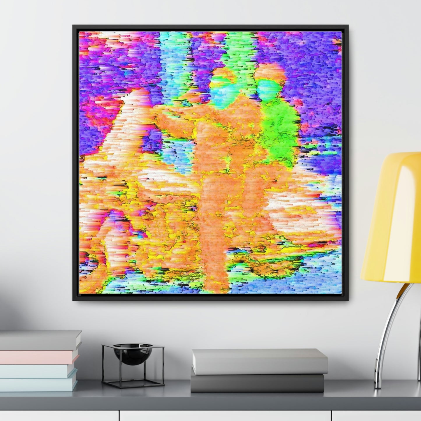 Gallery Canvas Wraps, Square Frame ...  "And 'I' Left His Dead A_s There By The Side-of-The-Road" ... Original Works ... (Grateful Dead: Me-And-My-Uncle)
