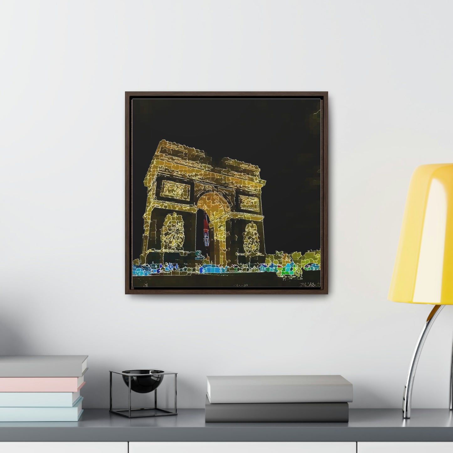 Gallery Canvas Wraps, Square Frame ...  L'Arc de Triomphe ... 'Barbara Joan Bonnell-Holt Photo' ... Circa 1972 ... Oringinal Works ...