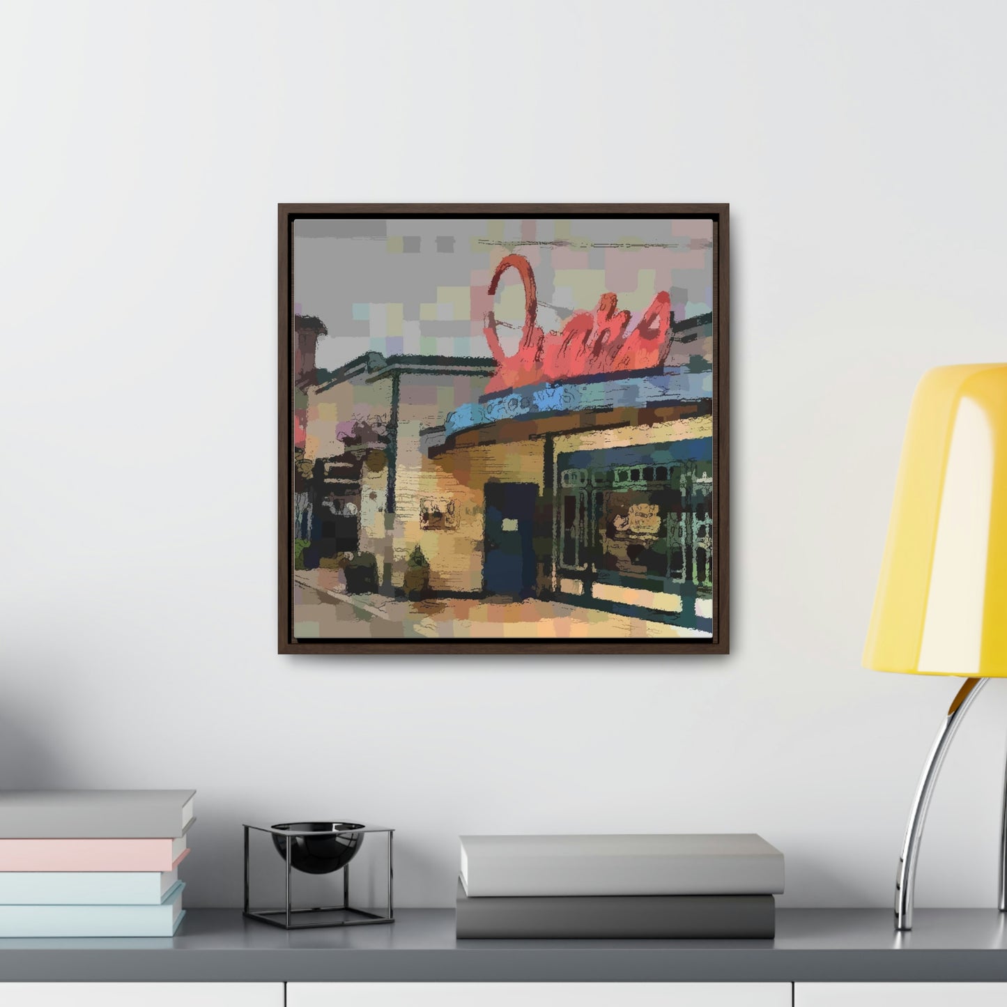 Gallery Canvas Wraps, Square Frame ...  In-A-Hurry & Stressed? ... Remember: Keep "Clam" ... Clam_Happy ...  'Ivars: Seattle Waterfront' ... Personal Archives ... Original Works ...