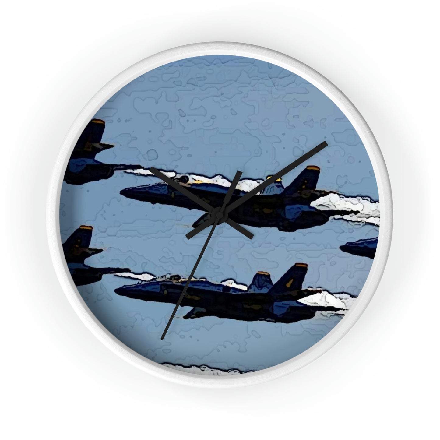 Wall clock ... Seattle Seafair ..."Blue Angels Run Over Lake Washington" ... Circa Mid 1980's ... Dr FJ Holt ... Original Works ...
