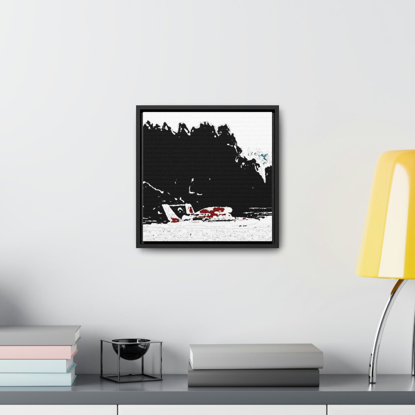 Gallery Canvas Wraps, Square Frame ...  Seattle Columbia Cup On Lake Washington ... "Dave Wilcox Heads For The Win" ... Associate Gift-Photo ... Original Works ...